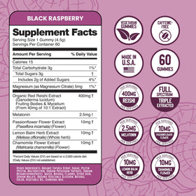 Gummies Troomy Sommeil Melatonin à côté de fruits
