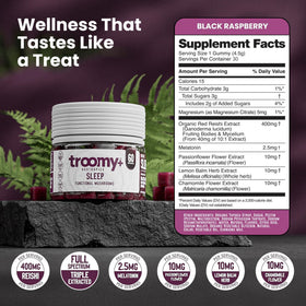 Gummies Troomy Sommeil Melatonin avec ingrédients naturels