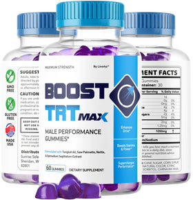 Gummies TRT Max LIVORKA avec des fruits en arrière-plan