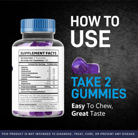 Gummies TRT Max LIVORKA sur un fond neutre