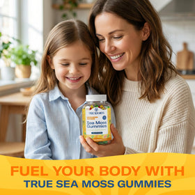 Gummies TrueSeaMoss avec des fruits frais