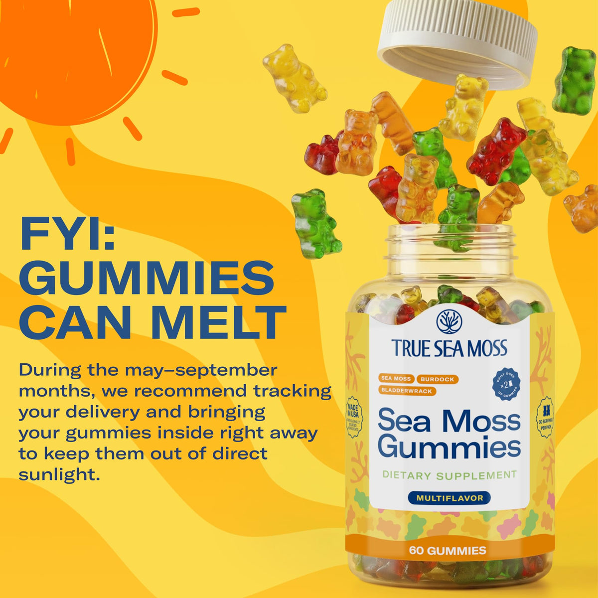 Gummies TrueSeaMoss avec extrait de mousse de mer