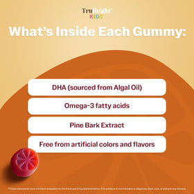 Gummies TruHeight montrant leur texture molle et colorée