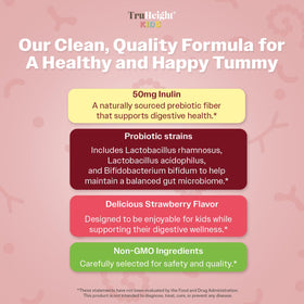 Gummies TruHeight prébiotiques et probiotiques, vue de dessus