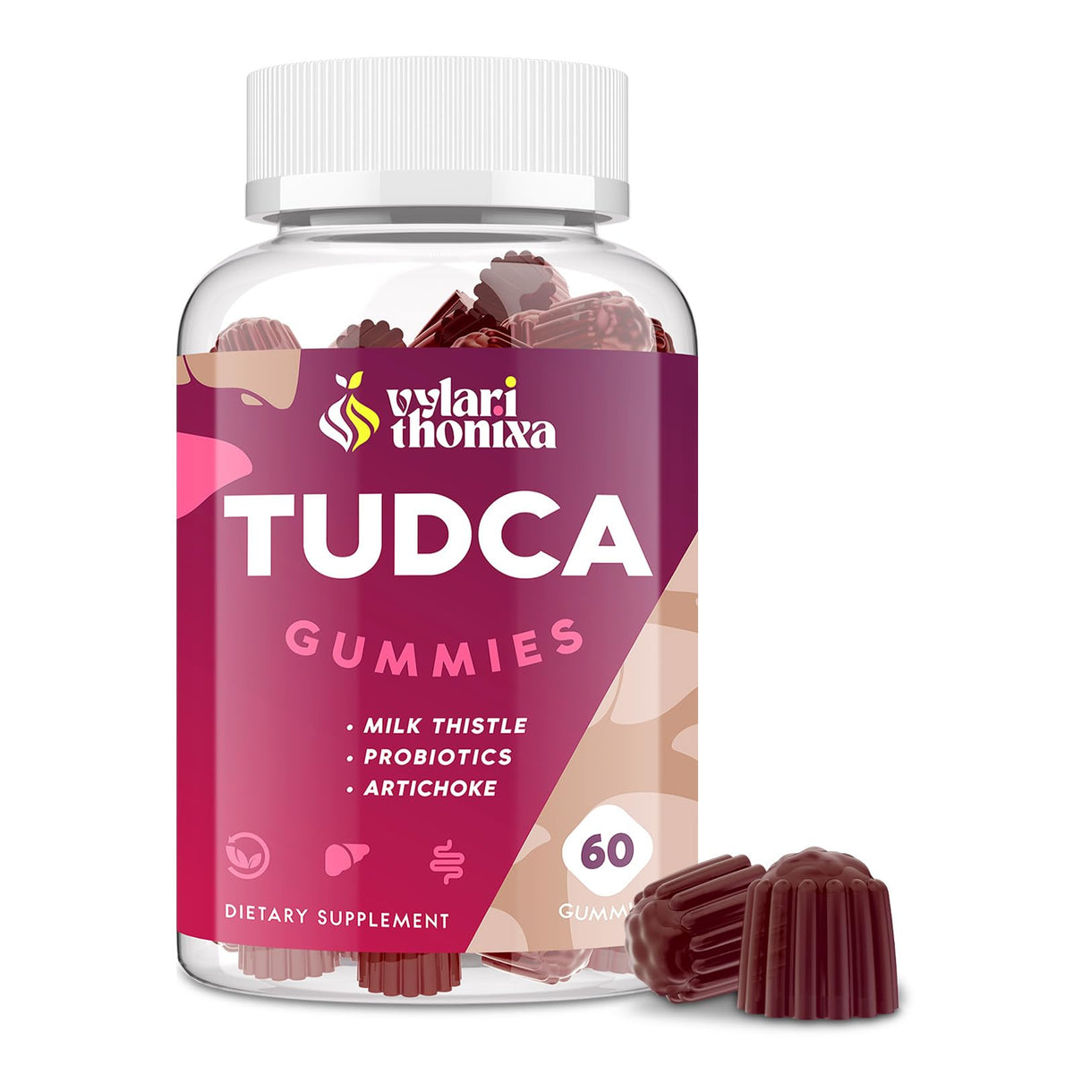 Gummies TUDCA Vylarithonixa 2000 mg, vue de face