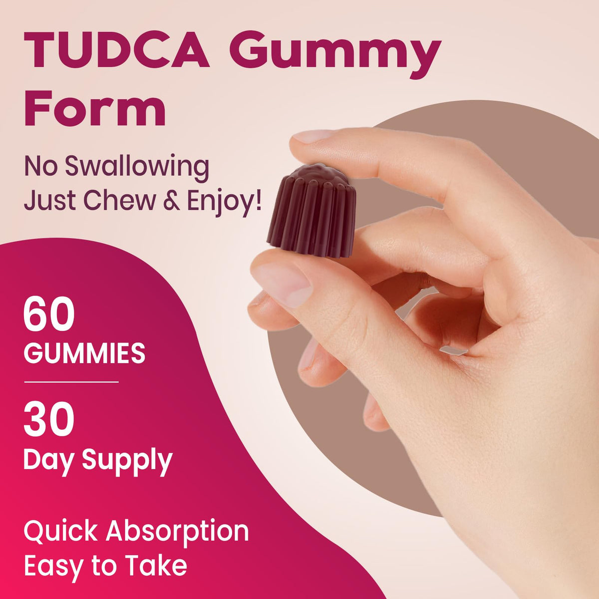 Gummies TUDCA Vylarithonixa avec une main