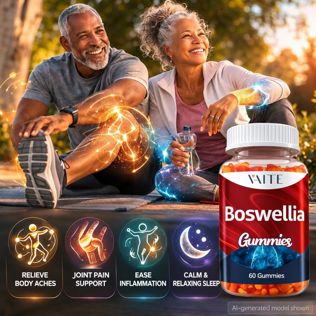 Gummies VAITE Boswellia Serrata 1200mg avec extrait de résine