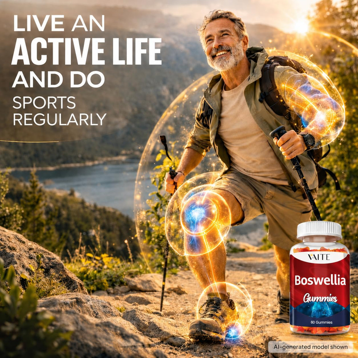 Gummies VAITE Boswellia Serrata 1200mg avec ingrédients naturels