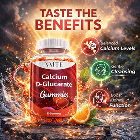 Gummies VAITE Calcium D-Glucarate, vue arrière de l'emballage