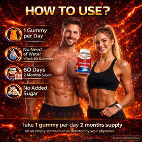 Gummies VAITE Yohimbine HCl 15mg sur une table