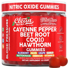 Gummies VasoEase Clean Nutraceuticals devant l'emballage avec fruits