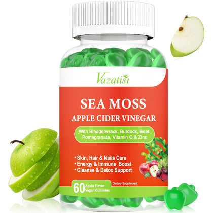 Gummies Vazatisi au vinaigre de pomme vue avant avec emballage