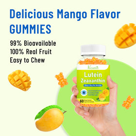 Gummies Vazatisi avec des fruits frais en arrière-plan