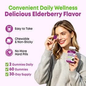 Gummies Vazatisi avec des nutriments essentiels listés à côté