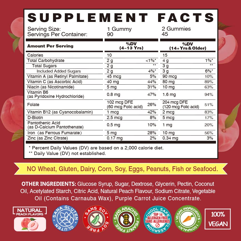 Gummies Vegan Fer VEGEPOWER - emballage