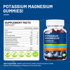 Gummies Vegavero Potassium et Magnésium avec fruits frais