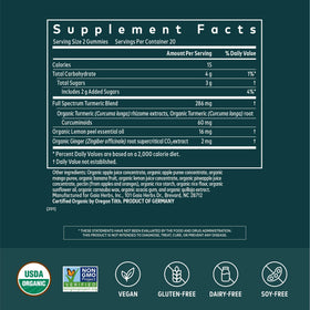 Gummies végétales Gaia Herbs Curcuma Suprême avec racine de curcuma