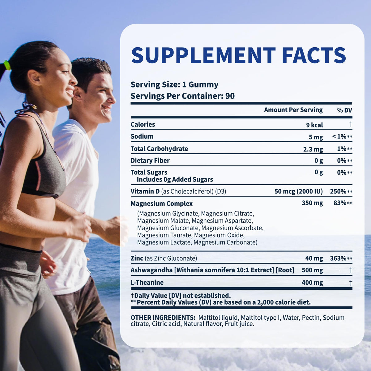 Gummies VEV avec 350 mg de magnésium par portion