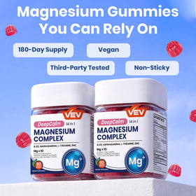 Gummies VEV avec ingrédients clés comme Ashwagandha et Zinc