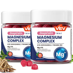 Gummies VEV Complex Magnésium Profond 14-en-1 en pot