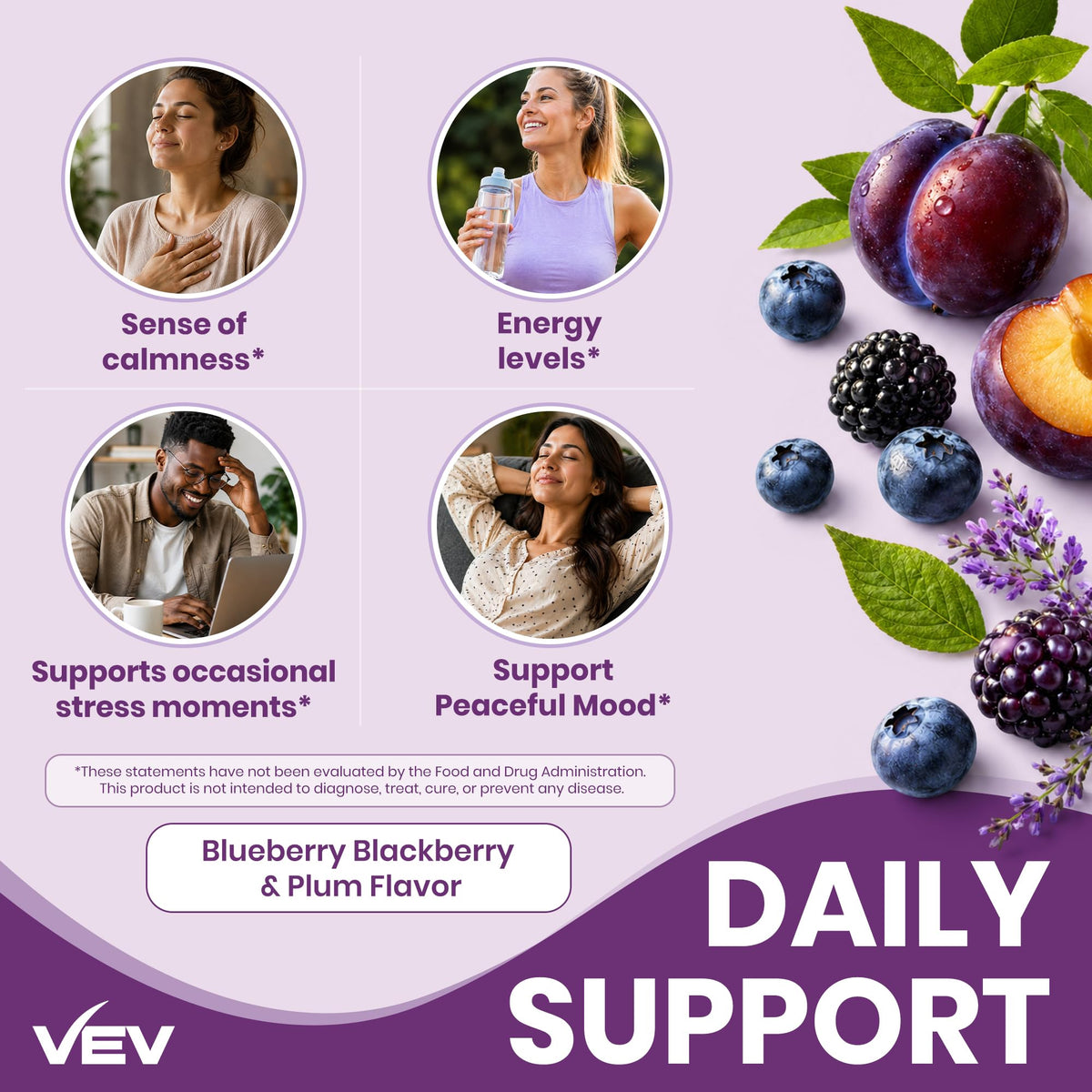 Gummies VEV sur un bureau avec un ordinateur