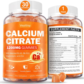 Gummies Veyttisy Calcium 1200 mg avec Vitamine D3, vue de face