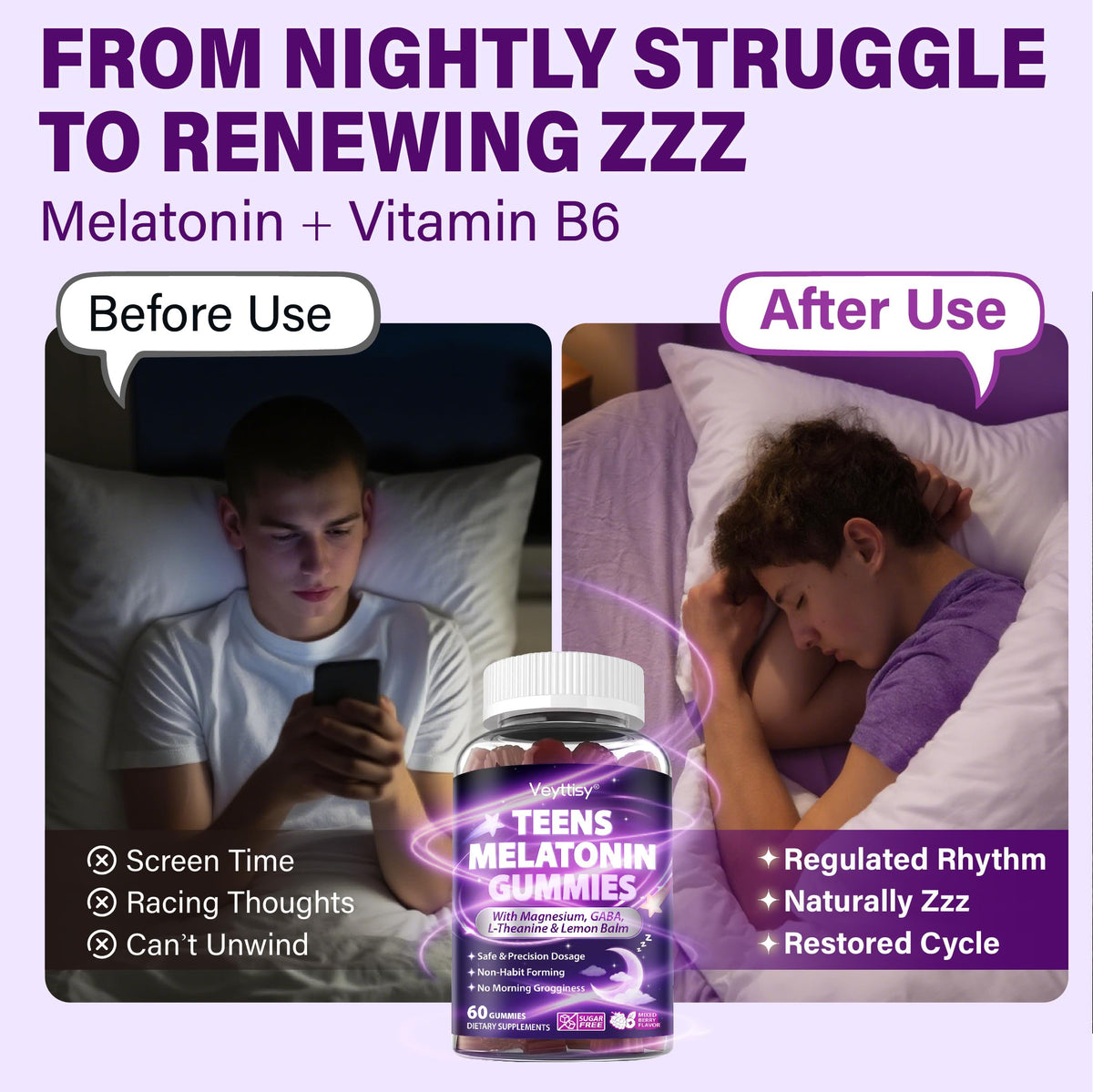 Gummies Veyttisy sur une main, format 1,5mg
