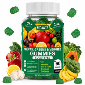 Gummies VIDAVITE de super fruits et légumes, vue de face