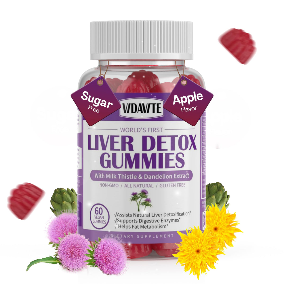 Gummies VIDAVITE Détox du Foie 1500mg en emballage