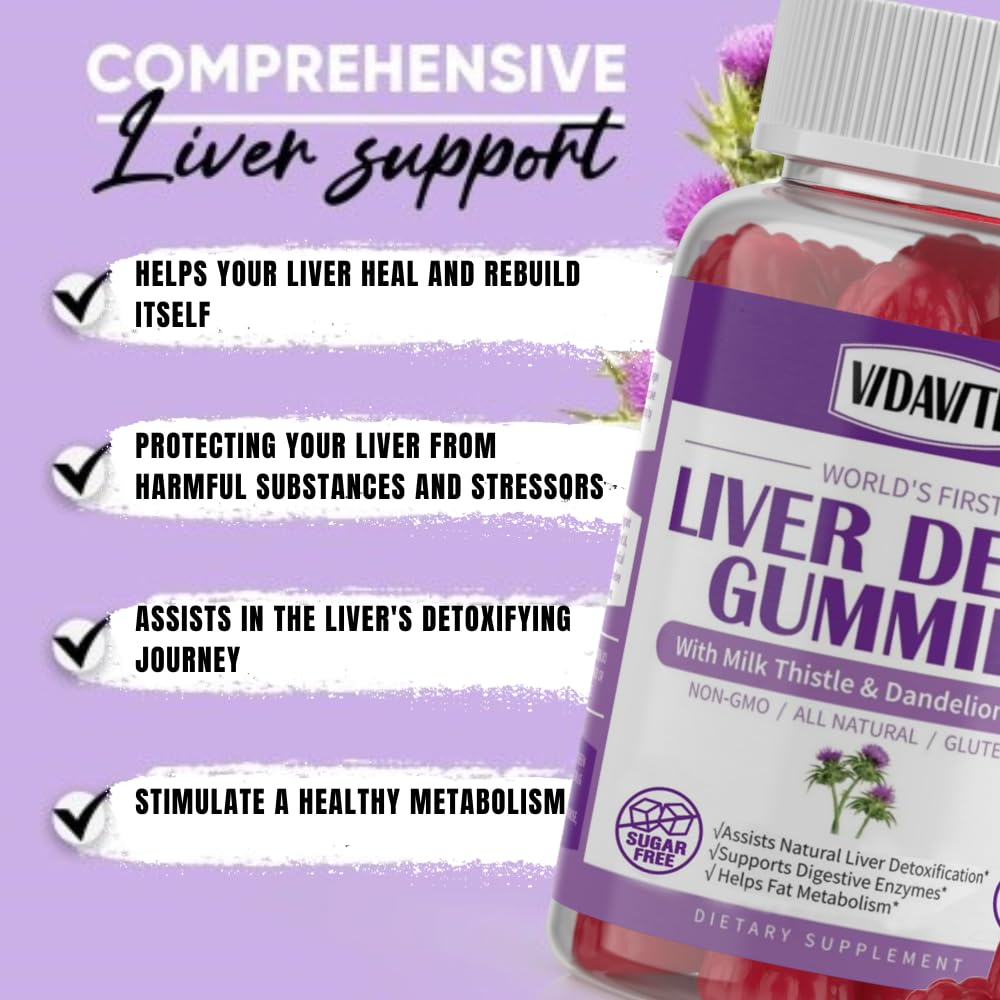 Gummies VIDAVITE Détox du Foie au goût de pomme
