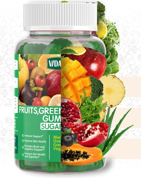 Gummies VIDAVITE sur une assiette, présentation colorée