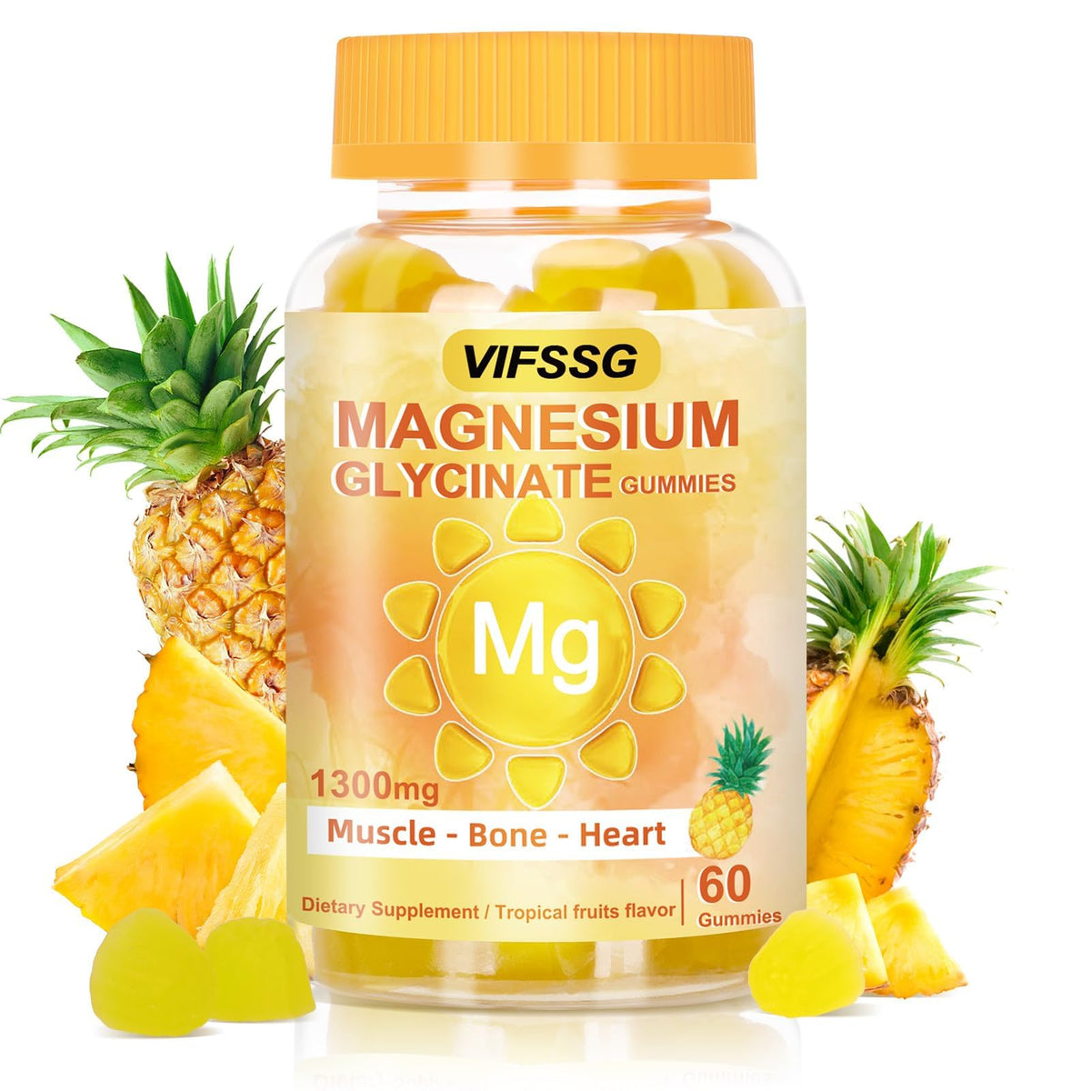 Gummies VIFSSG de magnésium glycinate 500 mg vue avant