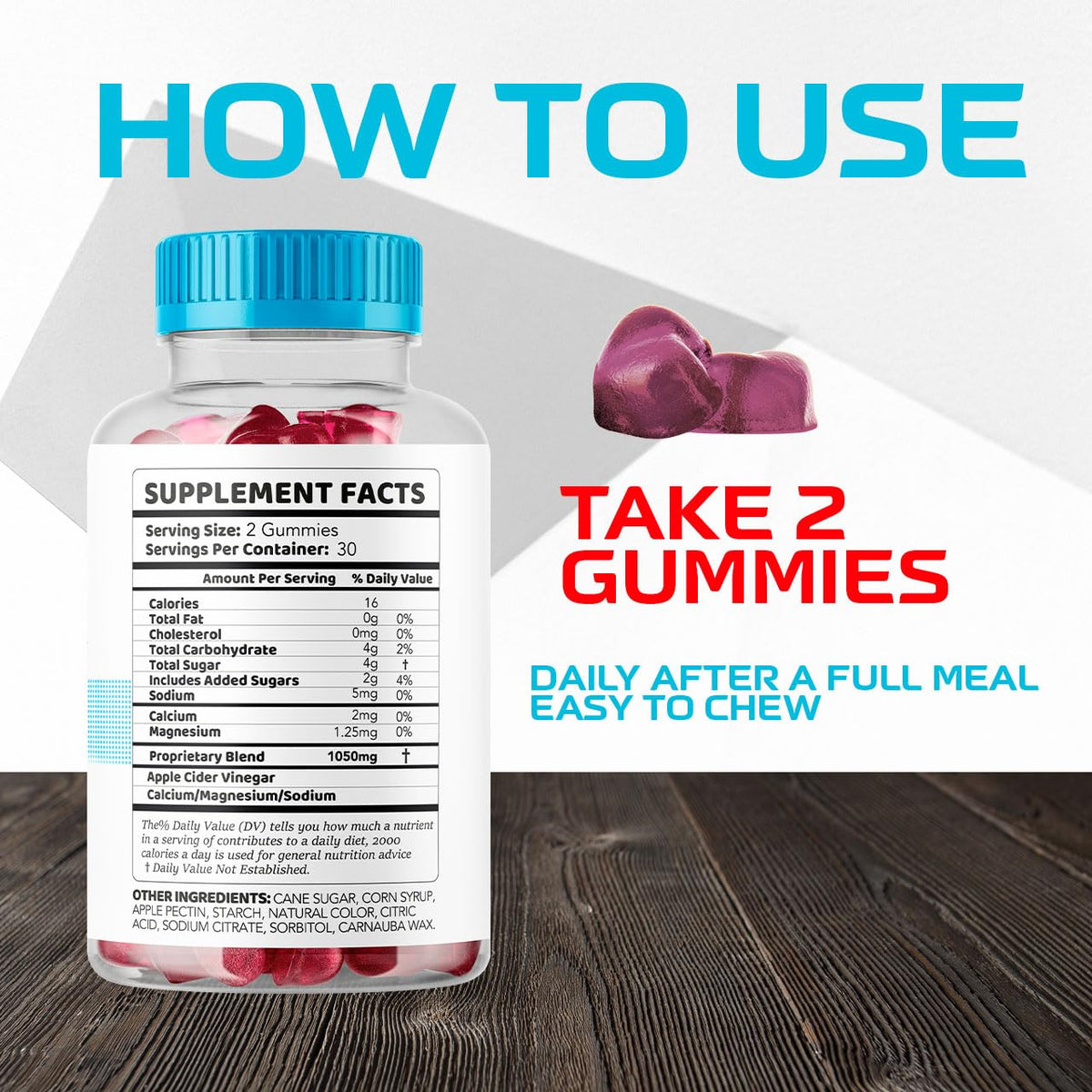 Gummies Vigor XL Max LIVORKA dans un bol