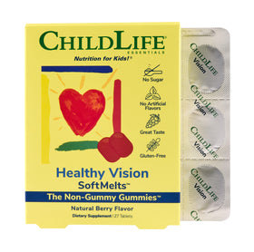 Gummies Vision Saine CHILDLIFE ESSENTIALS 27 SoftMelts avant