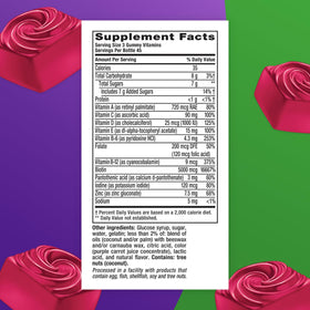 Gummies Vitafusion avec saveur naturelle de framboise