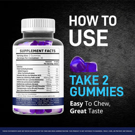 Gummies Vital support XL LIVORKA sur une surface en bois