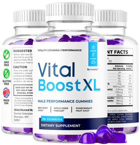 Gummies Vital support XL LIVORKA sur une table avec d'autres compléments alimentaires
