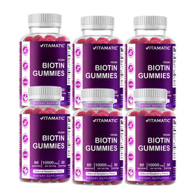 Gummies Vitamatic à la biotine 10 000 mcg, vue de face