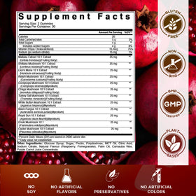 Gummies Vitamatic au goût framboise et grenade