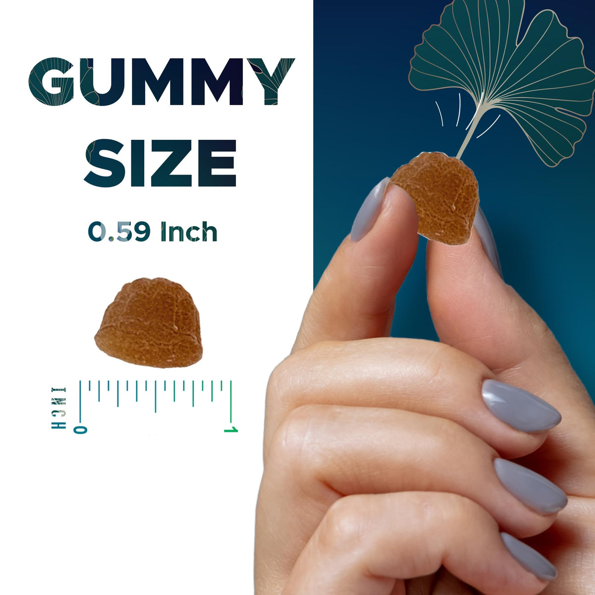 Gummies Vitamatic avec une pêche à côté