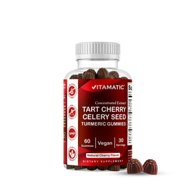 Gummies Vitamatic cerise acide, céleri et curcuma en boîte