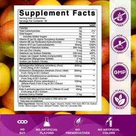 Gummies Vitamatic en forme de pomme sur une table