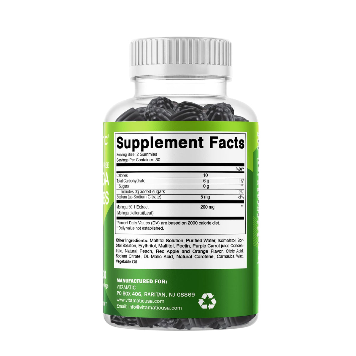 Gummies Vitamatic Moringa avec ingrédients naturels