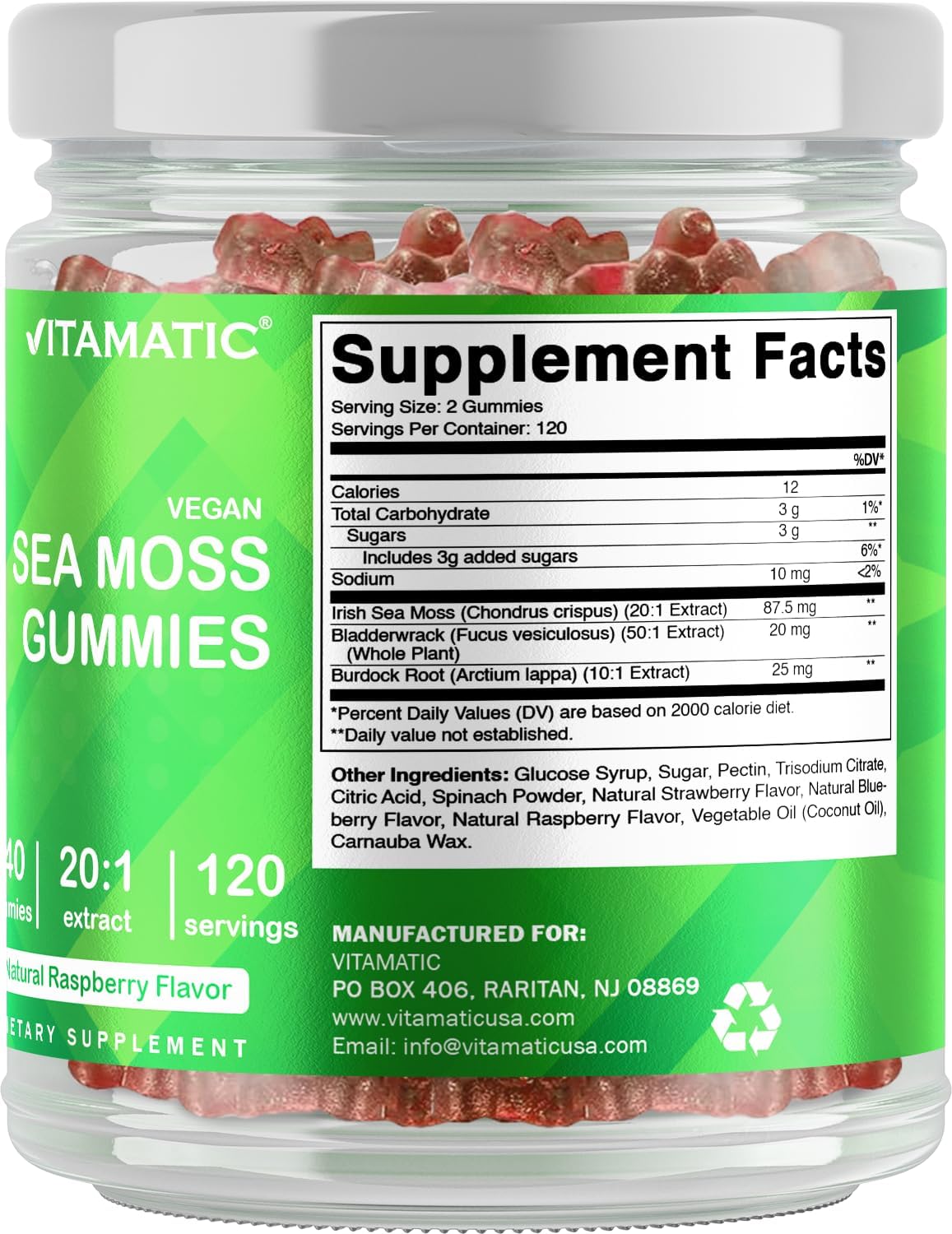 Gummies Vitamatic ouvertes montrant leur texture