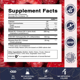 Gummies Vitamatic packaging with natural raspberry flavor