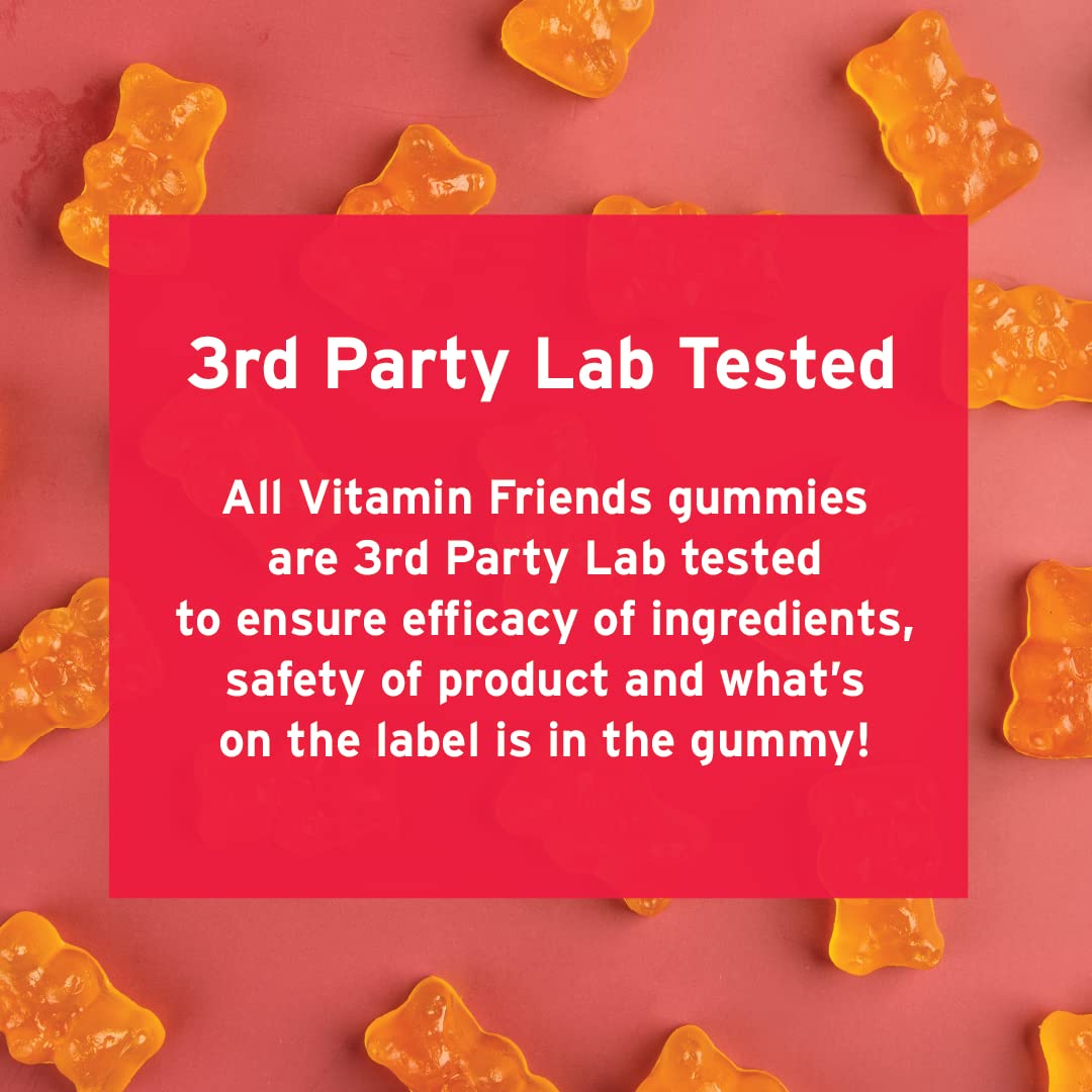 Gummies Vitamin Friends avec emballage et informations nutritionnelles