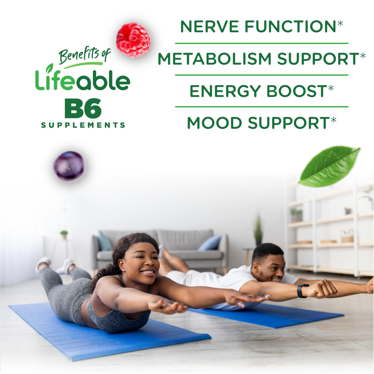 Gummies Vitamine B6 Lifeable montrant la texture pectinée