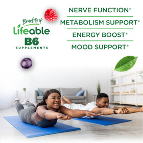 Gummies Vitamine B6 Lifeable montrant la texture pectinée