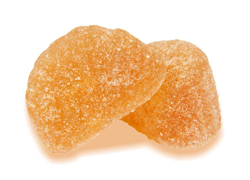 Gummies Vitamine C 250 mg Orange, présentation des gummies sur une surface