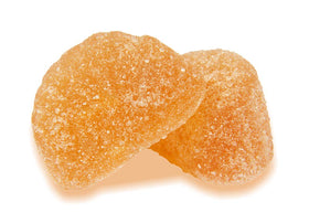 Gummies Vitamine C 250 mg Orange, présentation des gummies sur une surface
